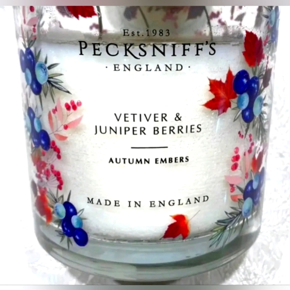 Pecksniff’s Vetiver & Juniper Berries Single Wick Candle 6.4 oz SMALL NO LID